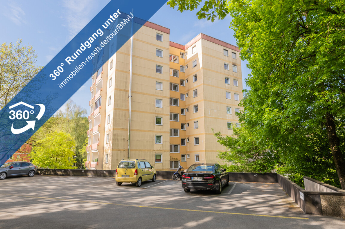 Passau - Wohnen mit Weitblick 2-Zimmer-Wohnung mit Wannenbad, Balkon und EBK