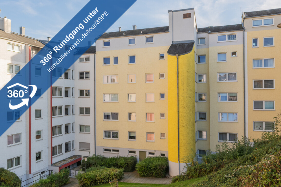 Schön aufgeteilte 4-Zimmer-Wohnung mit Balkon und herrlichem Ausblick – auch ideal für Eigennutzer
