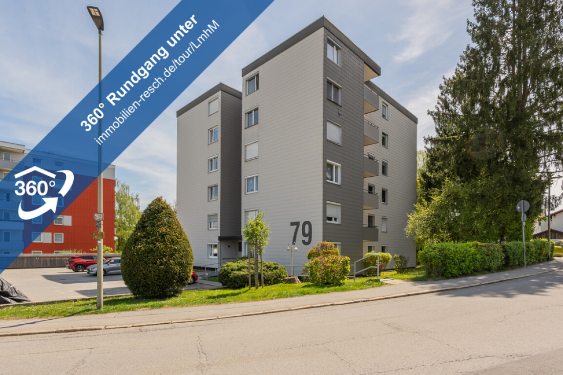 Passau - Praktisch geschnittene 2-Zimmer-Wohnung mit separater Küche und Balkon in Passau Rittsteig